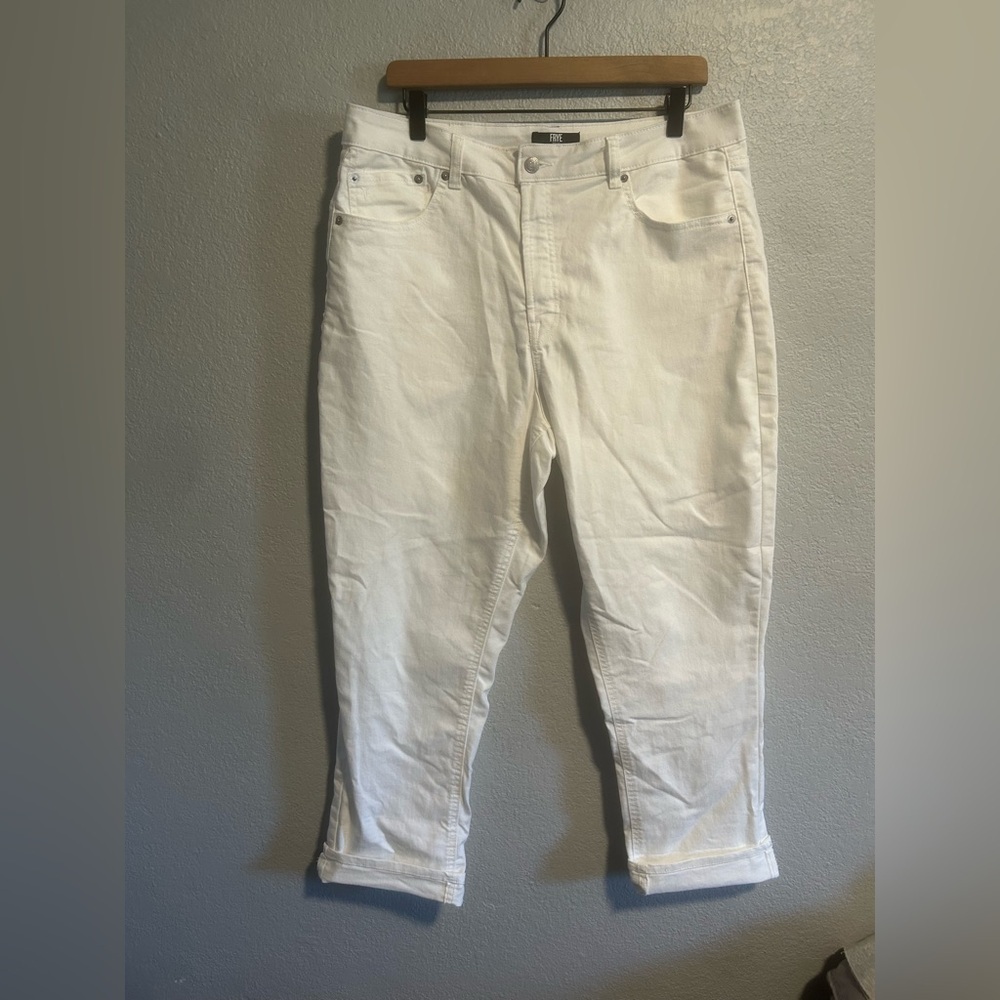 Women’s frye jeans white